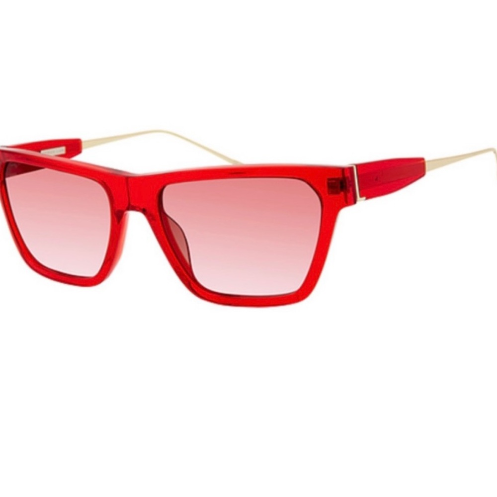Derek Lam Natalie Red Sunglasses Rectangular Shape